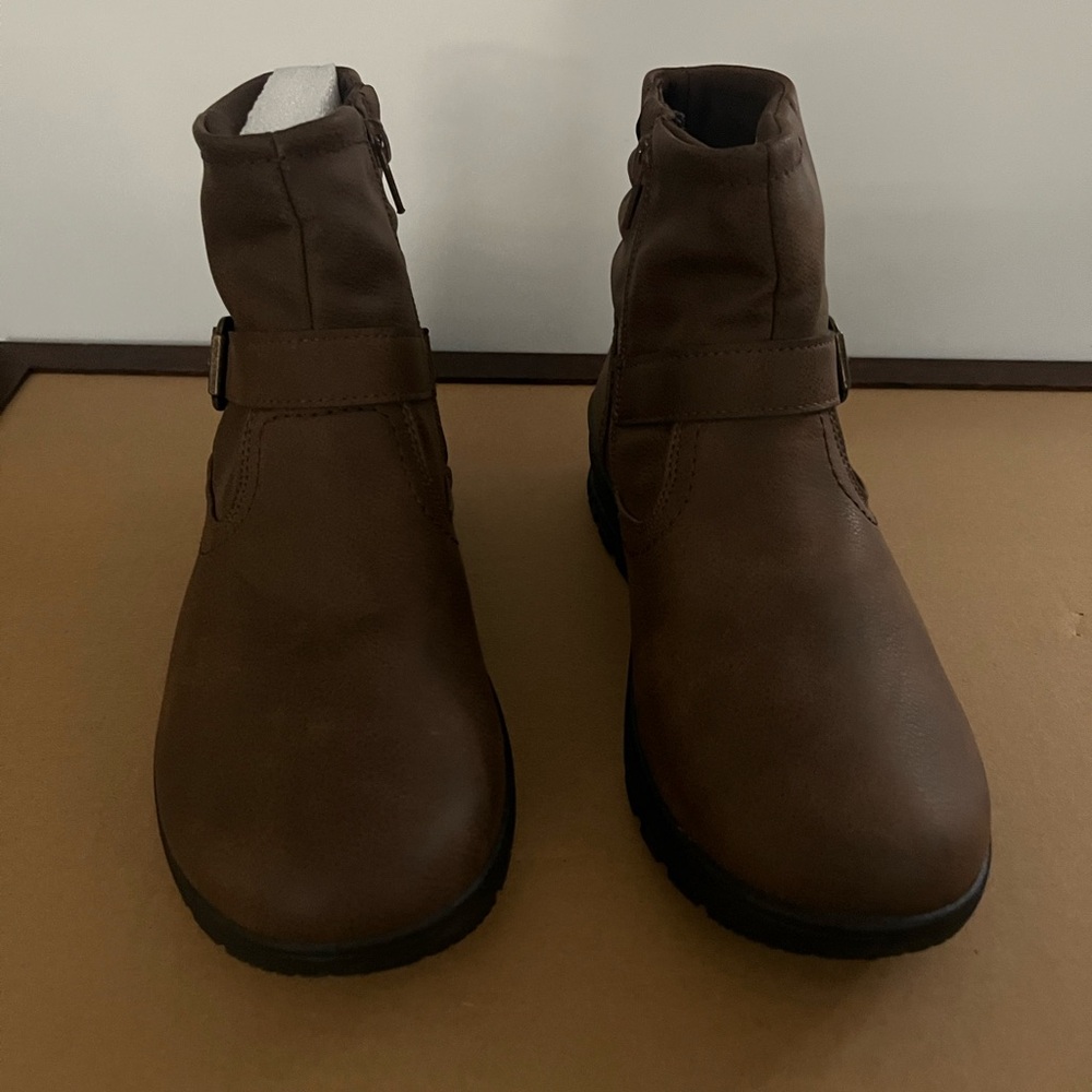 Easy Street Brown Ankle Boots